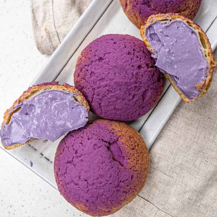 Choux made with ube